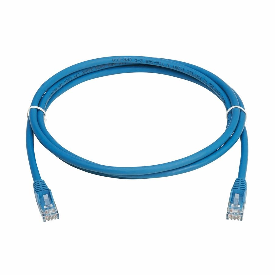 Eaton Tripp Lite Series Cat6 Gigabit Snagless Molded UTP Ethernet Cable (RJ45 M/M), PoE, LSZH, Blue, 2 m (6.6 ft.)