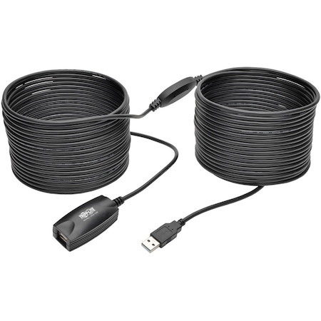 Tripp Lite by Eaton USB 2.0 Active Extension Repeater Cable (A M/F), 15M (49.21 ft.)