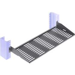 Rack Solutions 1U 2Post Vented Cantilever Shelf 7in (D) - Flanged Up