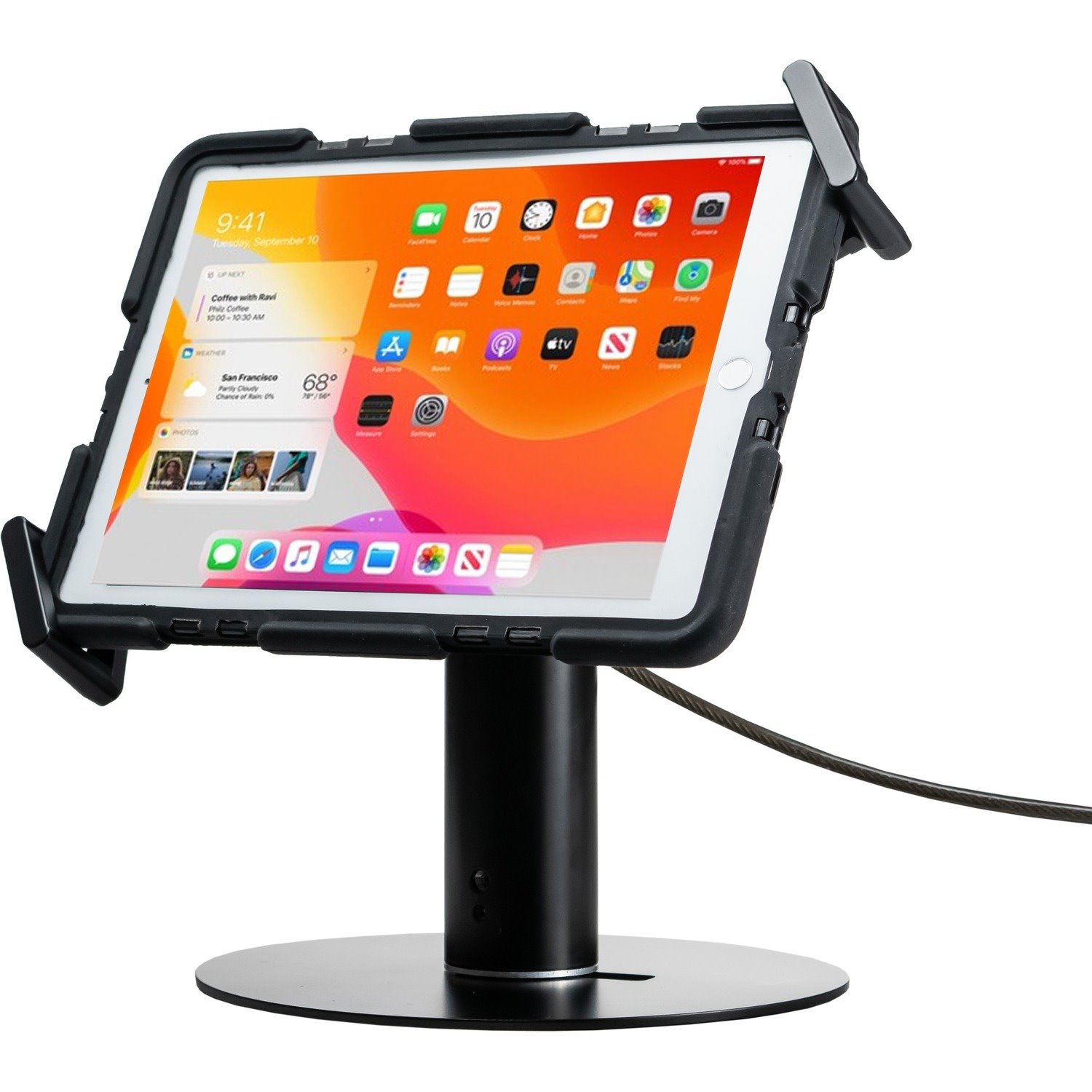 CTA Digital Universal Security Grip Kiosk Stand for Tablets