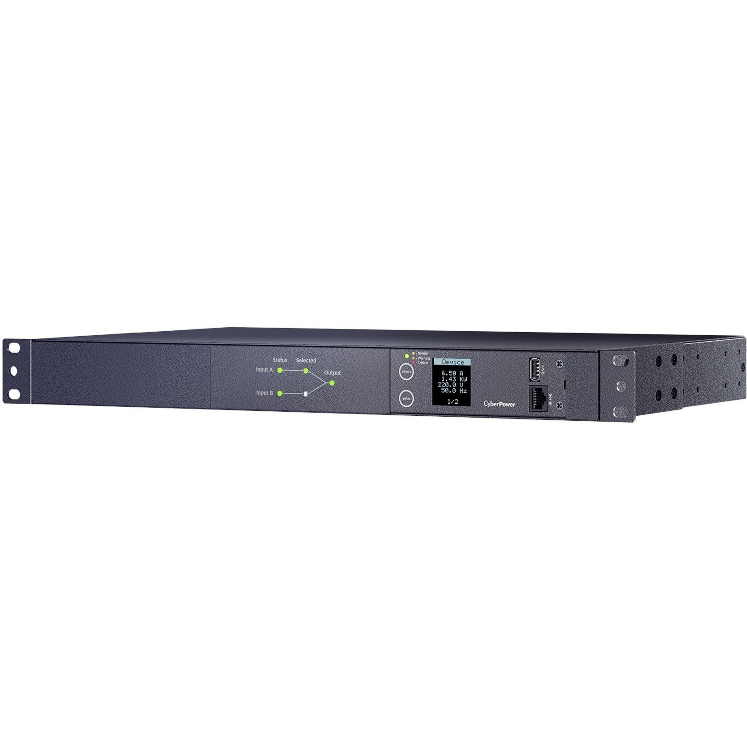 CyberPower Metered ATS PDU PDU24006 10-Outlets PDU