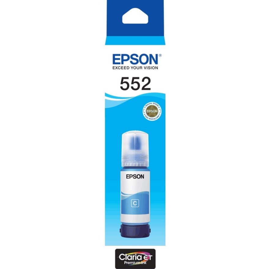 Epson EcoTank T552 Refill Ink Bottle - Cyan - Inkjet