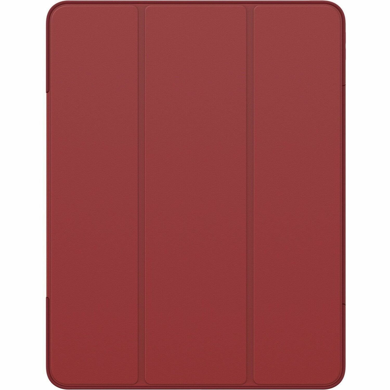 OtterBox Symmetry Series 360 Elite Carrying Case (Folio) for 12.9" Apple iPad Pro (5th Generation), iPad Pro (6th Generation) Tablet, Apple Pencil - Harvard Red (Red/Clear)