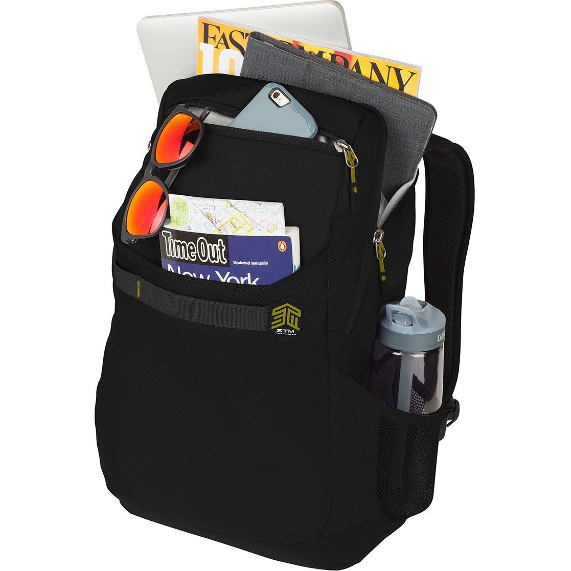 STM Goods Saga Backpack - Fits Up To 15" Laptop - Black - Retail