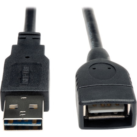 Eaton Tripp Lite Series Universal Reversible USB 2.0 Extension Cable (Reversible A to A M/F), 1 ft. (0.31 m)