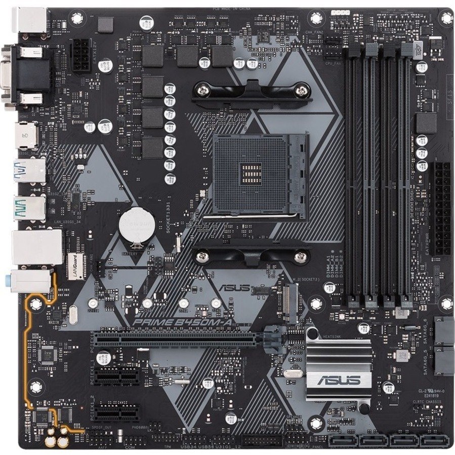 Asus Prime B450M-A/CSM Desktop Motherboard - AMD B450 Chipset - Socket AM4 - Micro ATX