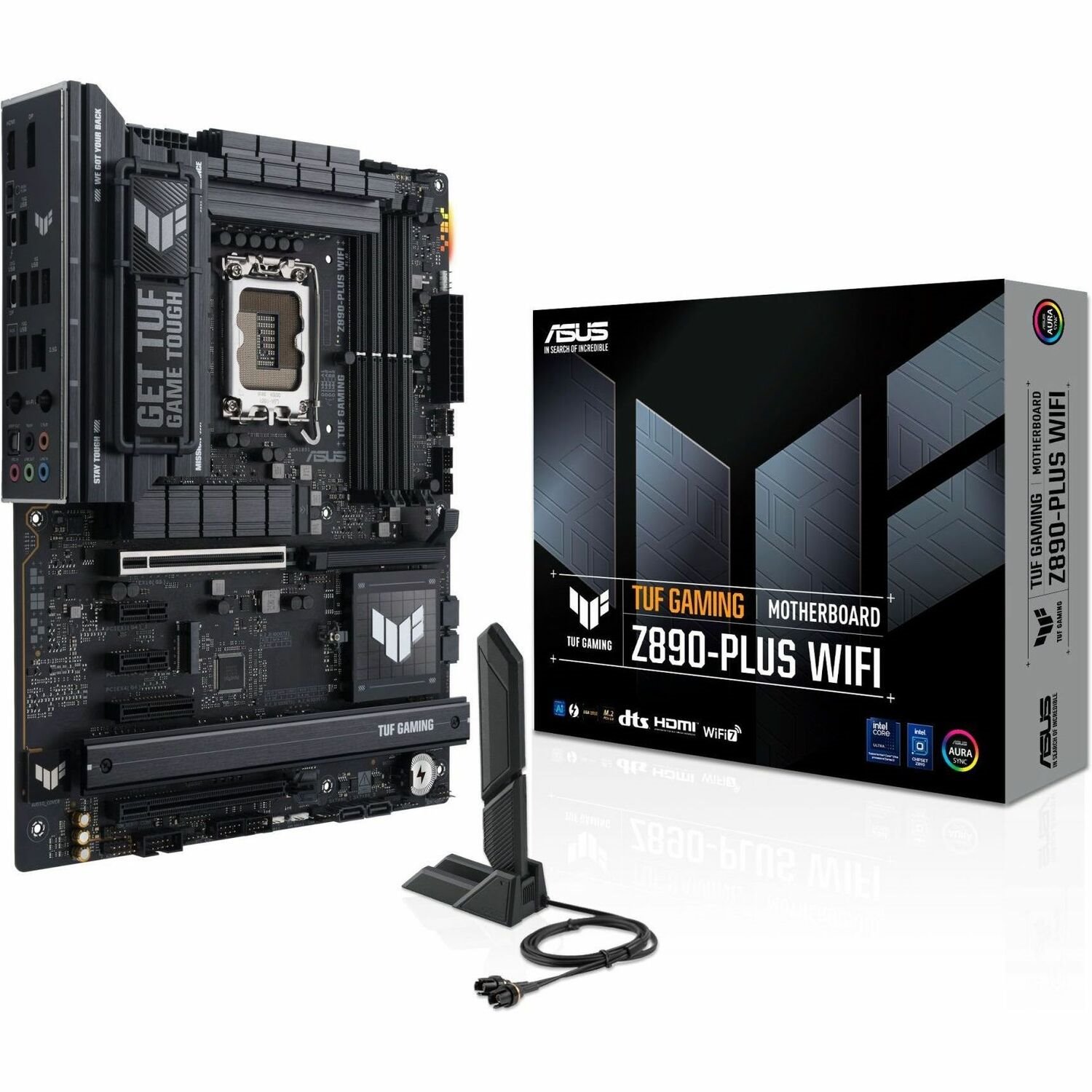 TUF Z890-PLUS WIFI Gaming Desktop Motherboard - Intel Z890 Chipset - Socket LGA-1851 - ATX