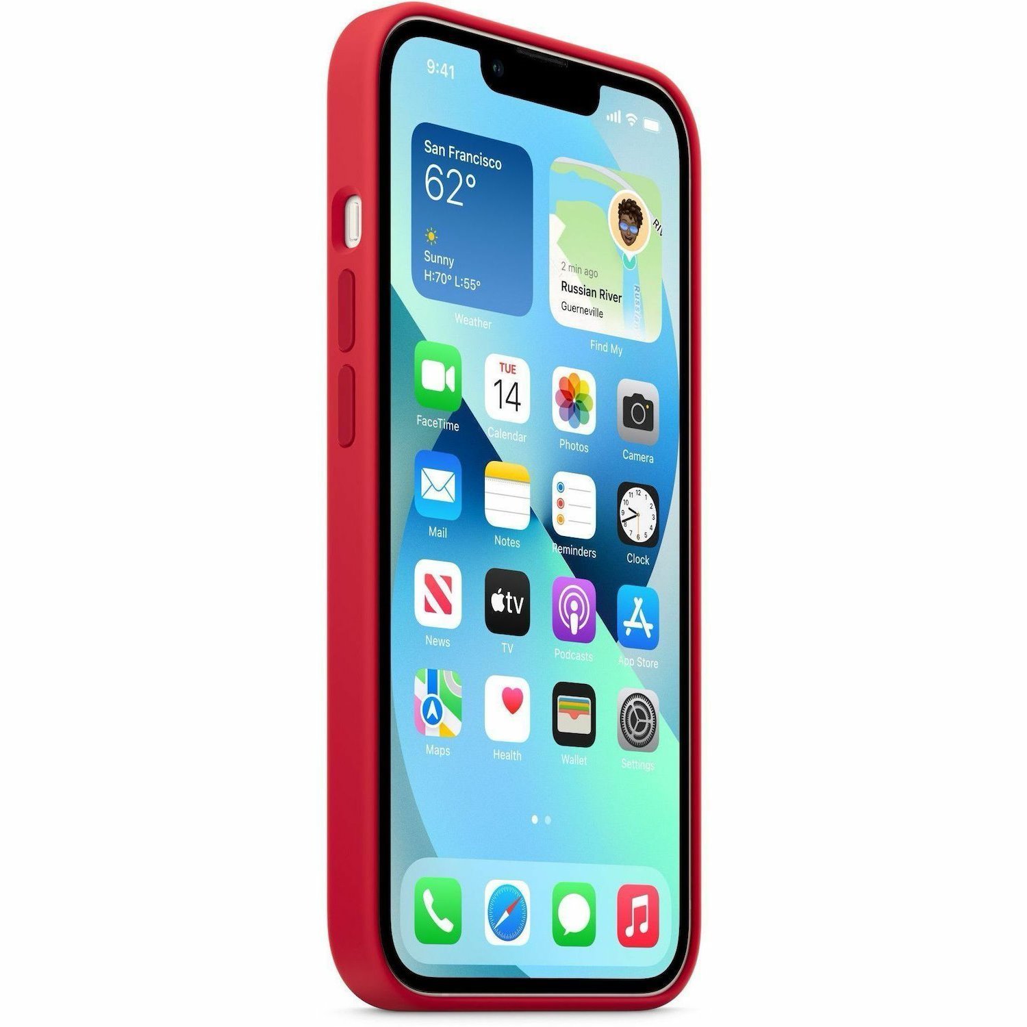 Apple Case for Apple iPhone 13 Smartphone - Red