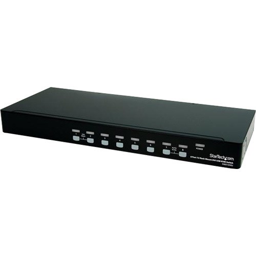 StarTech.com 8 Port 1U Rack Mount DVI USB KVM Switch