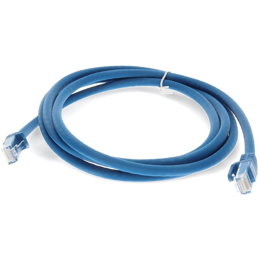 AddOn 3ft Blue CAT 6A PVC Ethernet Cable Snagless Bubble Boot RJ-45 M/M