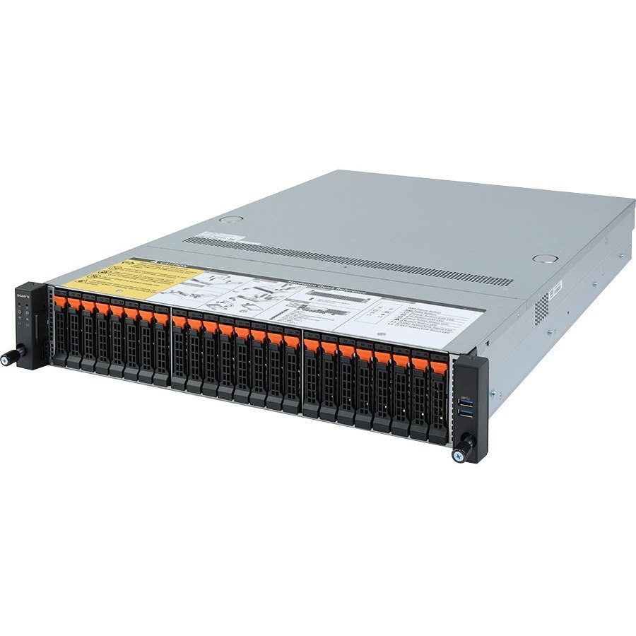 Gigabyte R272-Z32 Barebone System - 2U Rack-mountable - Socket SP3 - 1 x Processor Support