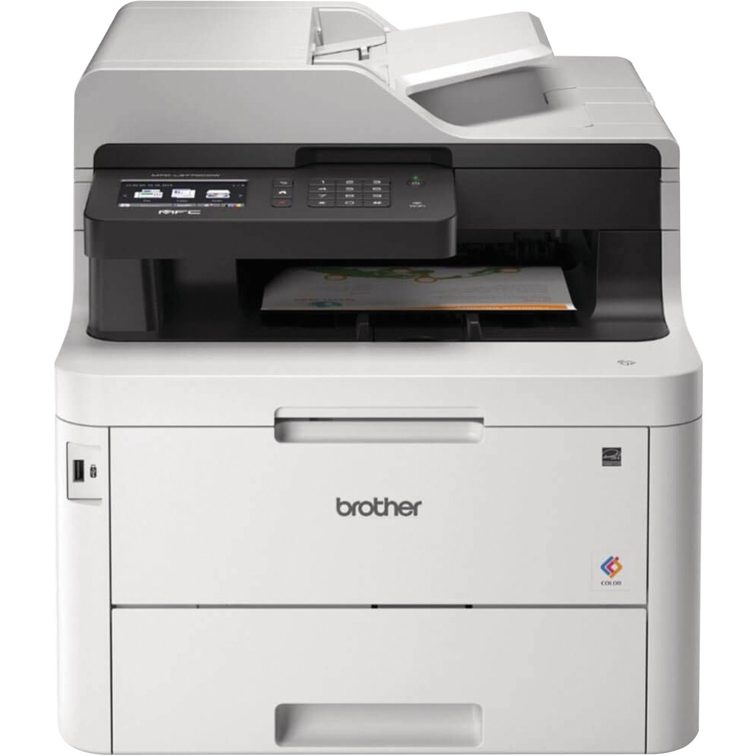 Brother MFC-L3770CDW Compact Digital Color All-in-One Printer Providing Laser Quality Results with 3.7" Color Touchscreen, Wireless and Duplex Printing and Scanning