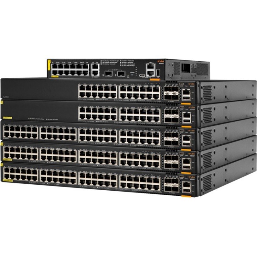 Aruba CX 6200 48 Ports Manageable Ethernet Switch - 10 Gigabit Ethernet, Gigabit Ethernet, 5 Gigabit Ethernet - 10/100/1000Base-T, 10GBase-X, 5GBase-T - TAA Compliant