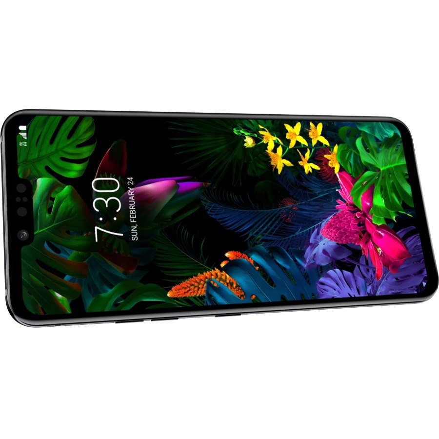 LG G8 ThinQ LMG820QM7 128 GB Smartphone - 6.1" P-OLED QHD+ 3120 x 1440 - Kryo 485Single-core (1 Core) 2.84 GHz + Kryo 485 Triple-core (3 Core) 2.42 GHz + Kryo 485 Quad-core (4 Core) 1.79 GHz) - 6 GB RAM - Android 9.0 Pie - 4G - Black