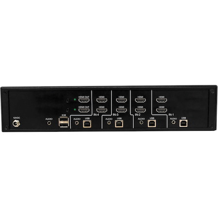 Tripp Lite by Eaton Secure KVM Switch, 4-Port, Dual Head, HDMI to HDMI, 4K, NIAP PP4.0, Audio, TAA