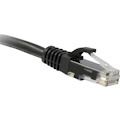 ENET Cat6 Black 12 Foot Patch Cable with Snagless Molded Boot (UTP) High-Quality Network Patch Cable RJ45 to RJ45 - 12Ft