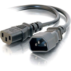 C2G 6ft Computer Power Extension Cord - 16 AWG - 250 Volt
