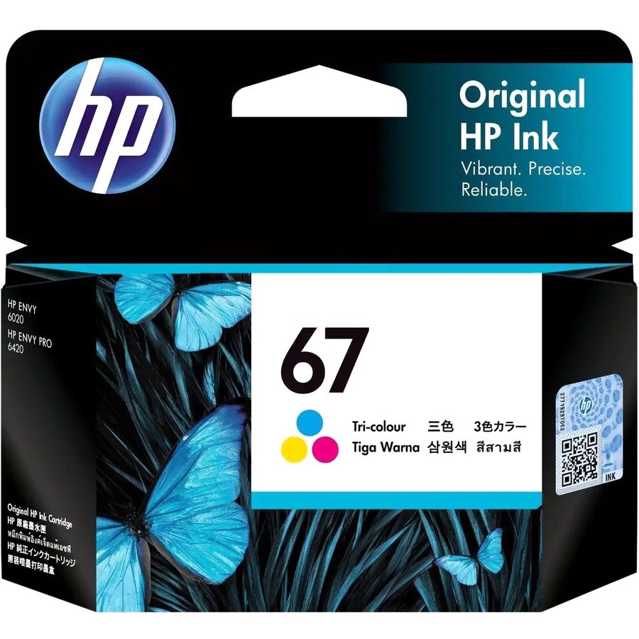 HP 67 Original Inkjet Ink Cartridge - Tri-colour Pack