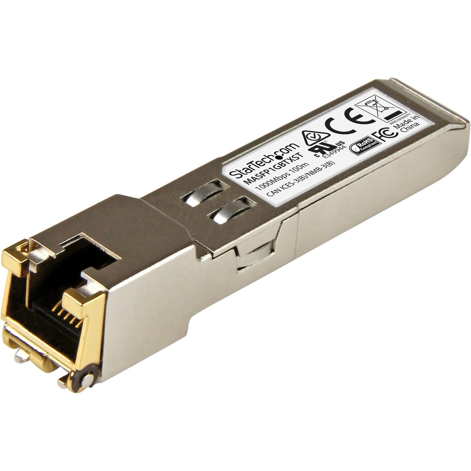 StarTech.com SFP (mini-GBIC) - 1 x RJ-45 10/100/1000Base-T Network LAN