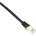 Black Box CAT5e 100-MHz Stranded Patch Cable Slim Molded Boot - F/UTP, CM PVC, Black, 2FT