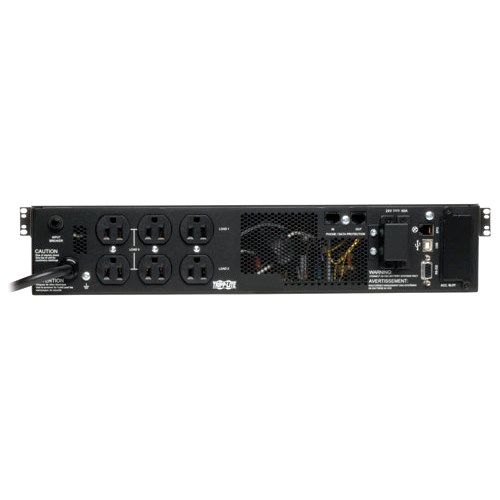 Eaton Tripp Lite Series SmartOnline 750VA 675W 120V Double-Conversion Sine Wave UPS - 8 Outlets, Extended Run, Network Card Option, LCD, USB, DB9, 2U Rack/Tower - Battery Backup