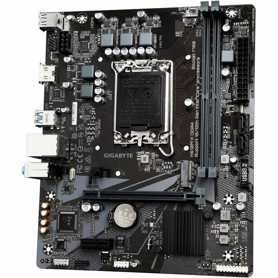 Gigabyte Ultra Durable H610M K DDR4 Desktop Motherboard - Intel H610 Chipset - Socket LGA-1700 - Micro ATX