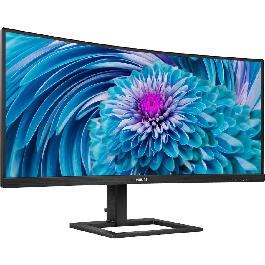 Philips 346E2CUAE 34" Class WQHD Curved Screen LCD Monitor - 21:9 - Textured Black