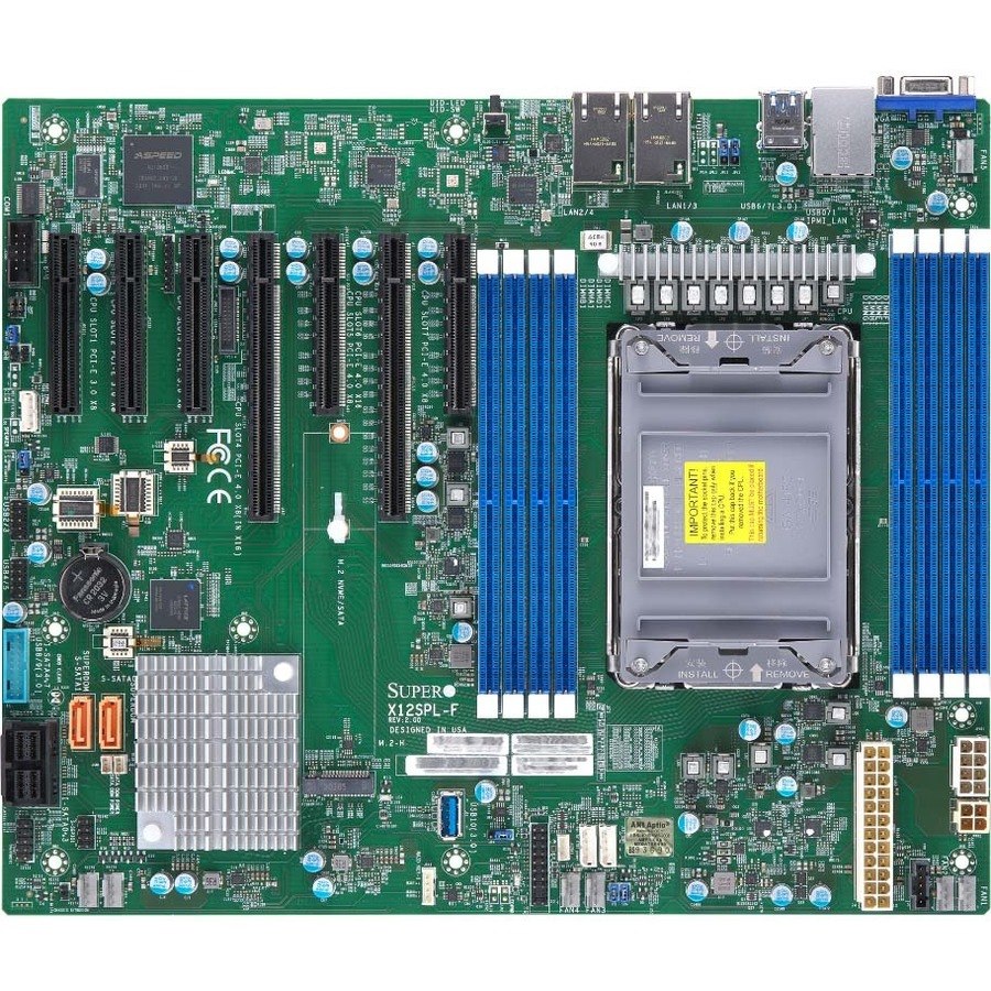 Supermicro X12SPL-F Server Motherboard - Intel C621A Chipset - Socket P - Intel Optane Memory Ready - ATX