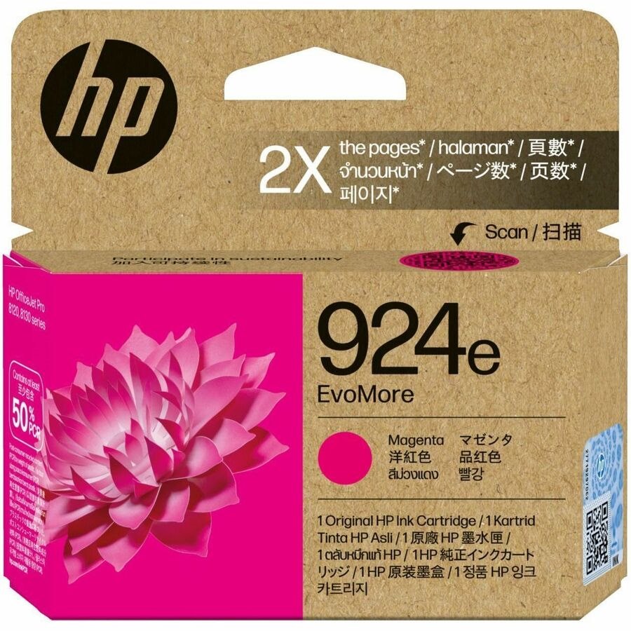 HP EvoMore 924e Original High Yield Inkjet Ink Cartridge - Magenta - 1 / Pack