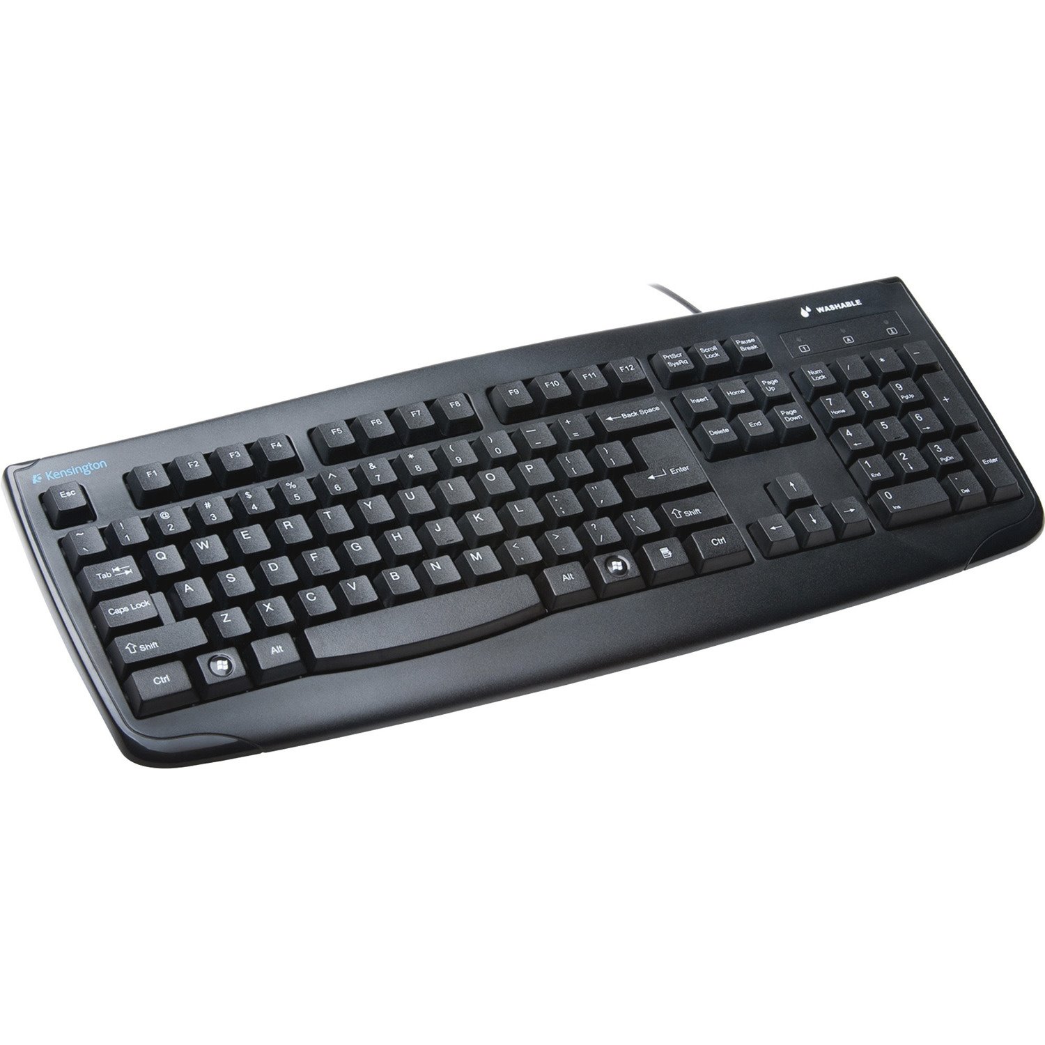 Kensington Pro Fit 64407 Keyboard - Cable Connectivity - USB Interface - Black