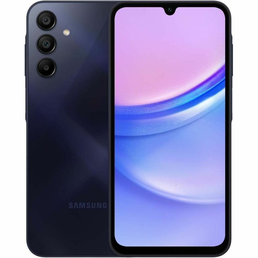 Samsung Galaxy A15 SM-A155F/DSN 128 GB Smartphone - 16.5 cm (6.5") Super AMOLED Full HD Plus 1080 x 2340 - Octa-core (Cortex A76Dual-core (2 Core) 2.20 GHz + Cortex A55 Hexa-core (6 Core) 2 GHz - Android 14 - 4G - Blue Black