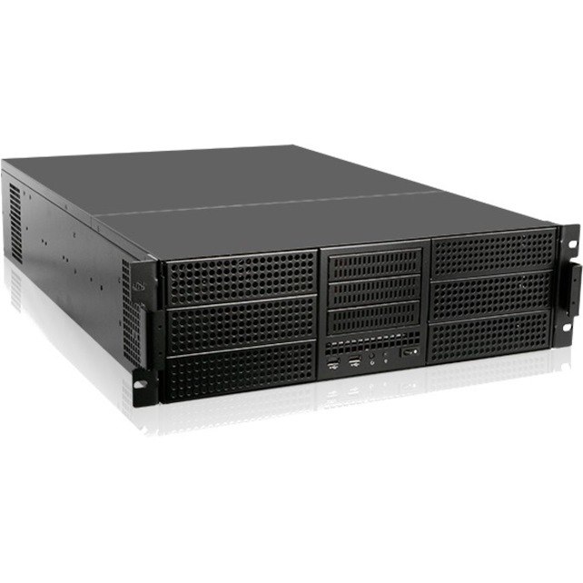 iStarUSA 3U E-ATX 6 x 5.25" Bays Rackmount Chassis with 800W Redundant Power Supply