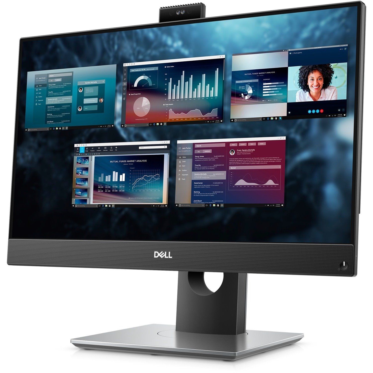 Dell OptiPlex 5000 5490 All-in-One Computer - Intel Core i7 10th Gen i7-10700T - 16 GB - 256 GB SSD - 23.8" Full HD - Desktop - Black