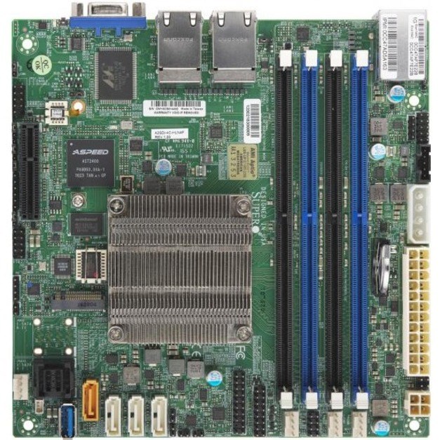 Supermicro A2SDi-4C-HLN4F Server Motherboard - Intel Chipset - Socket BGA-1310 - Mini ITX