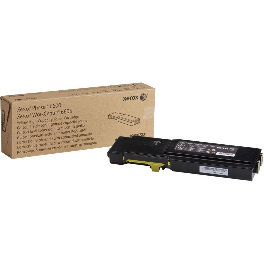 Xerox Original High Yield Laser Toner Cartridge - Yellow Pack