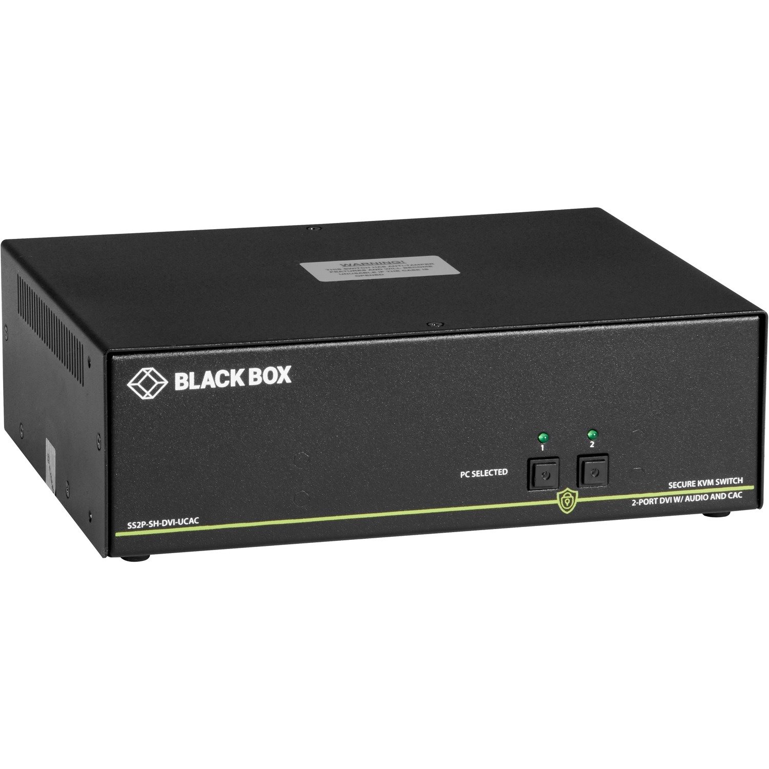 Black Box NIAP 3.0 Secure 2-Port Single-Head DVI-I KVM Switch