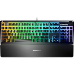SteelSeries Apex 3 Gaming Keyboard - Cable Connectivity - USB Interface - English (US) - Black