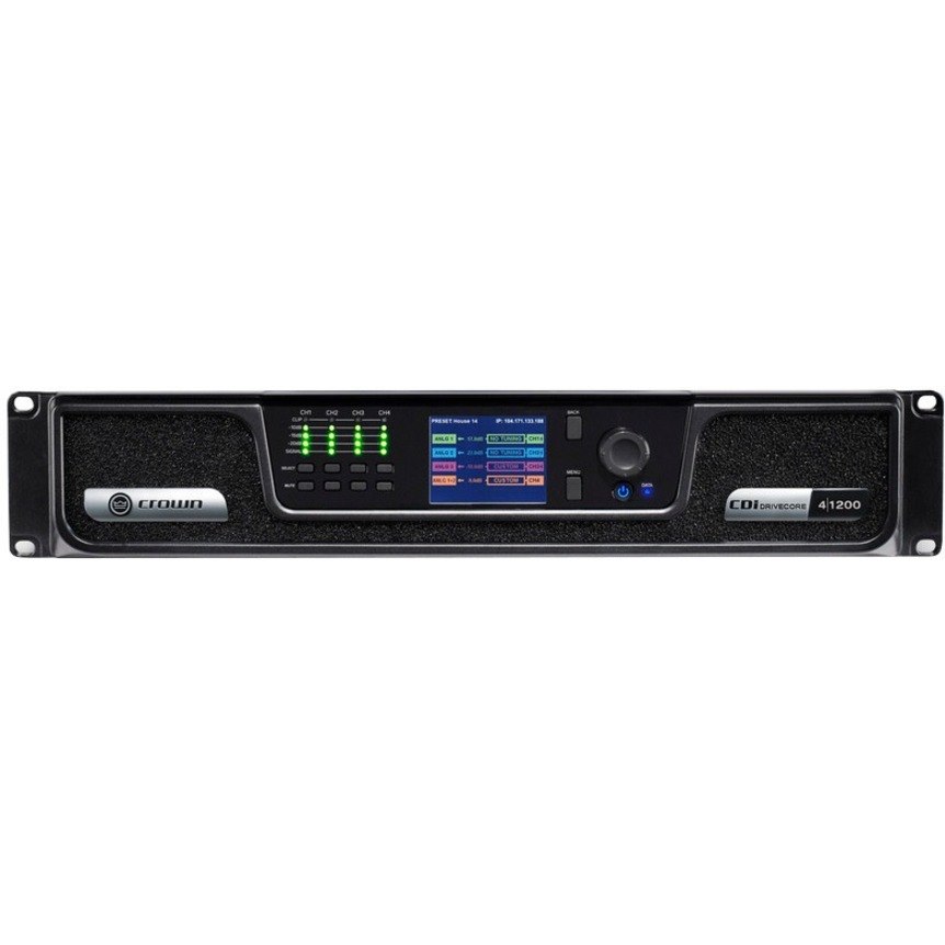 Crown CDi DriveCore 4|1200 Amplifier - 4800 W RMS - 4 Channel - Black