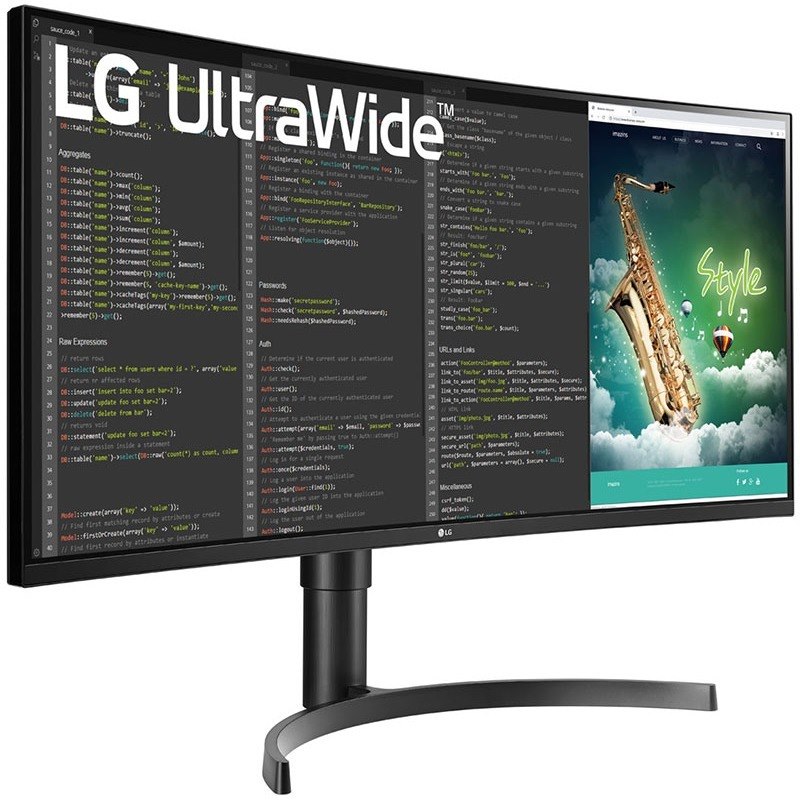 LG Ultrawide 35WN75C-B 88.9 cm (35") UW-QHD Curved Screen LED Gaming LCD Monitor - 21:9