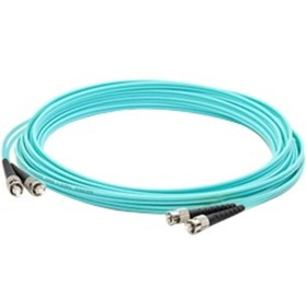 AddOn ADD-ST-ST-50M5OM3 Fiber Optic Duplex Network Patch Cable