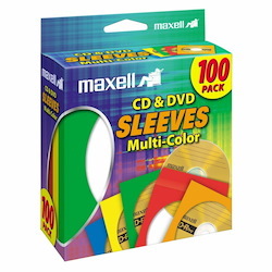 Maxell Multi-Color CD & DVD Sleeve