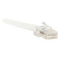 ENET Cat5e White 50 Foot Non-Booted (No Boot) (UTP) High-Quality Network Patch Cable RJ45 to RJ45 - 50Ft