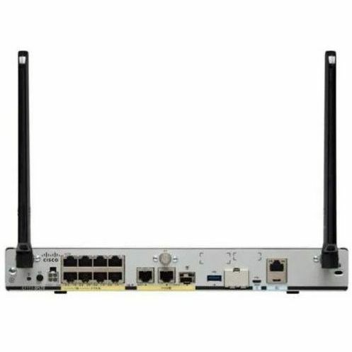 Cisco C1111-8PLTEEAW Wi-Fi 5 IEEE 802.11ac 2 SIM Cellular, Ethernet, ADSL2, VDSL2+ Modem/Wireless Router - Refurbished