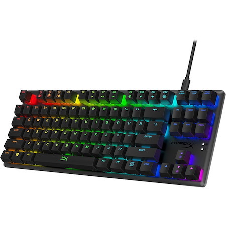 HyperX Alloy Origins Core Gaming Keyboard - Cable Connectivity - USB Type C, USB Type A Interface - English (US)