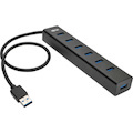 Tripp Lite by Eaton 7-Port USB-A Mini Hub - USB 3.x (5Gbps), International Plug Adapters, Aluminum Housing