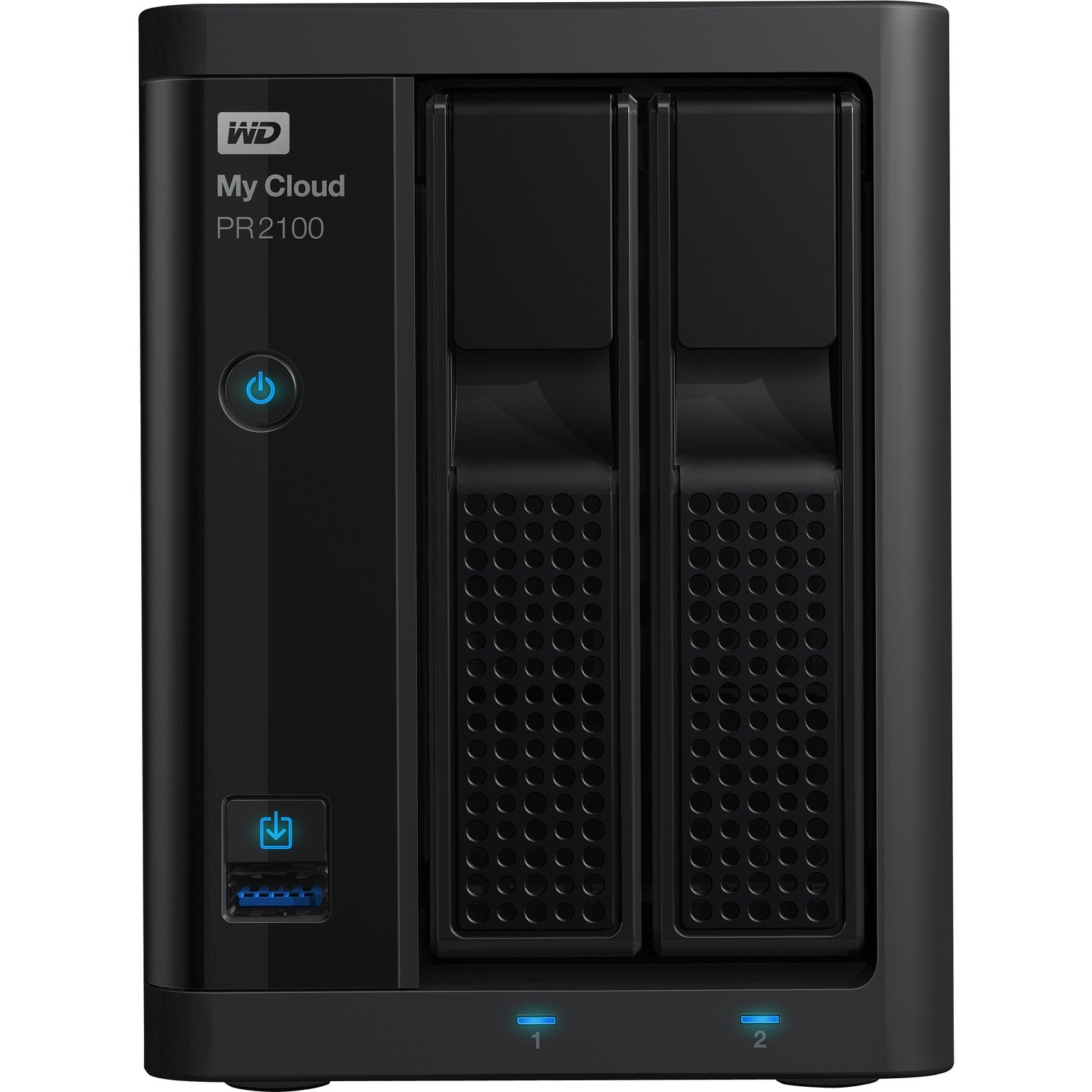 WD My Cloud PR2100 2 x Total Bays NAS Storage System - 4 TB HDD - Intel Pentium N3710 Quad-core (4 Core) 1.60 GHz - 4 GB RAM - DDR3L SDRAM Desktop