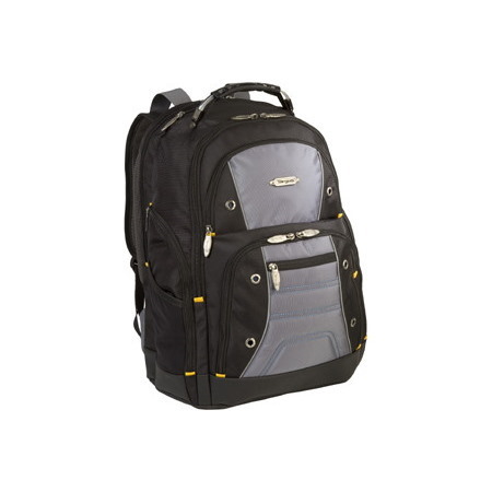 Targus Drifter II TSB239US Carrying Case Rugged (Backpack) for 17" Notebook - Black, Gray