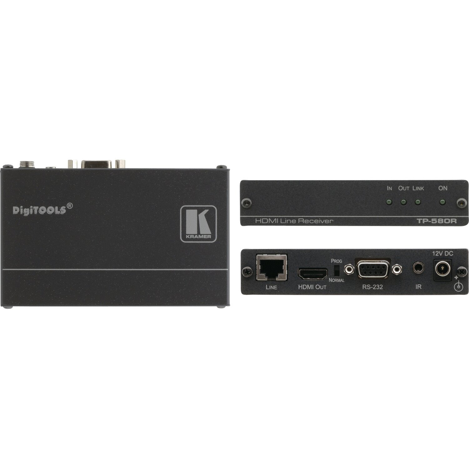 Kramer HDMI, Bidirectional RS-232 & IR over HDBaseT Twisted Pair Receiver