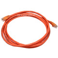 Monoprice 7ft 24AWG Cat6 500MHz Crossover Bare Copper Ethernet Network Cable - Orange