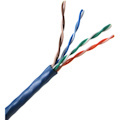 Weltron 1000ft Cat5E UTP 350MHz Stranded PVC CMR Cable - Blue